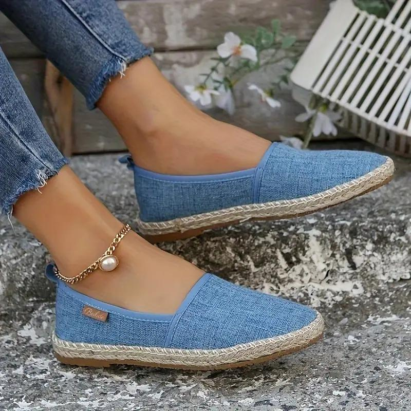 Flache Espadrilles für Damen – Zelithya