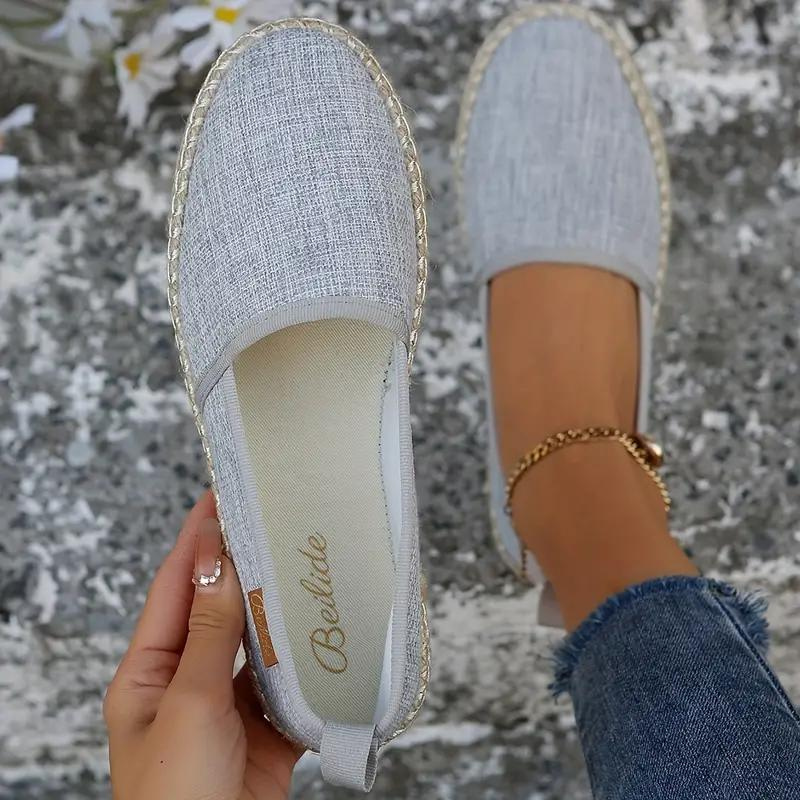 Flache Espadrilles für Damen – Zelithya