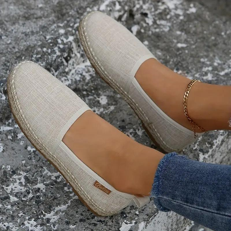 Flache Espadrilles für Damen – Zelithya