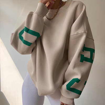 Avelena | Pullover mit Buchstabenaufdruck