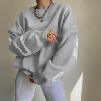 Avelena | Pullover mit Buchstabenaufdruck
