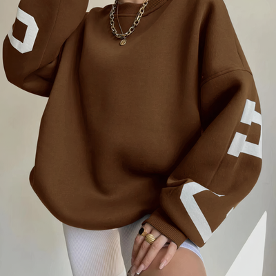 Avelena | Pullover mit Buchstabenaufdruck