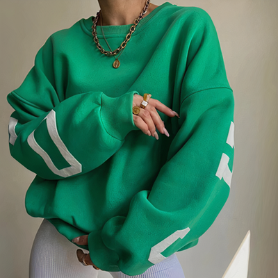 Avelena | Pullover mit Buchstabenaufdruck