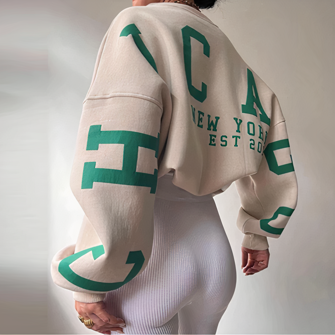 Avelena | Pullover mit Buchstabenaufdruck