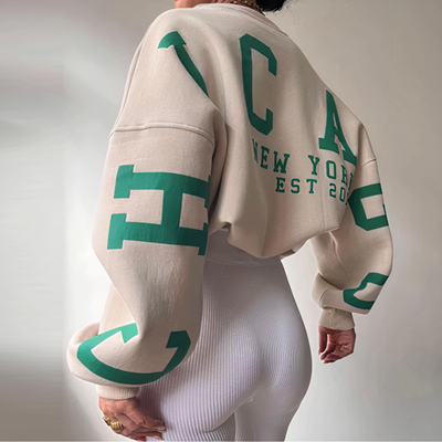 Avelena | Pullover mit Buchstabenaufdruck