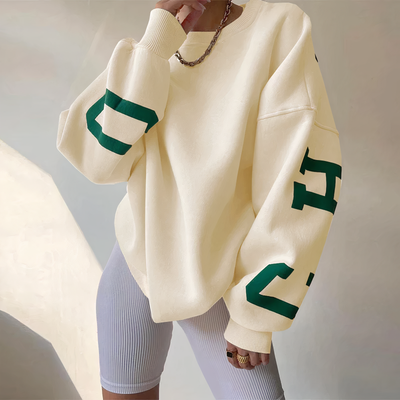Avelena | Pullover mit Buchstabenaufdruck