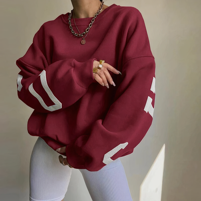 Avelena | Pullover mit Buchstabenaufdruck