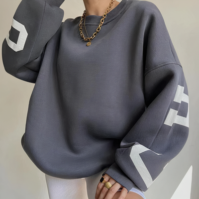 Avelena | Pullover mit Buchstabenaufdruck