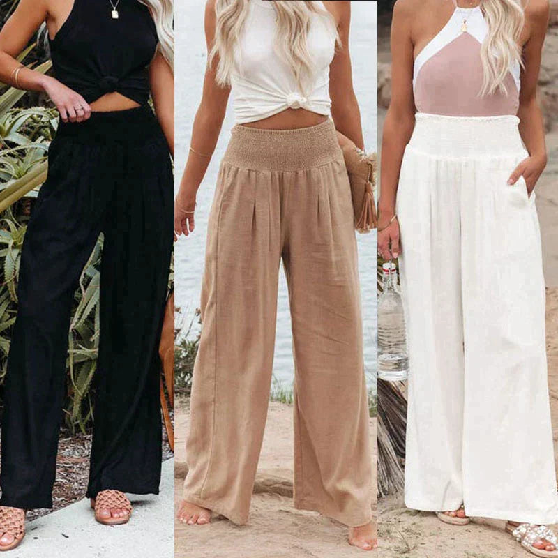 Avelena | Gemütliche Hose mit Weitem Bein