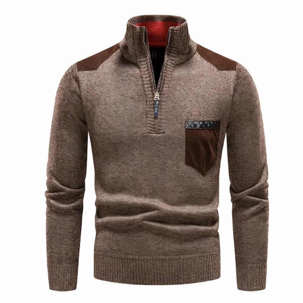 Avelena | Farbkontrast-Winterpullover