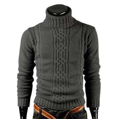 Avelena | Rollkragenpullover aus Baumwolle mit Zopfmuster