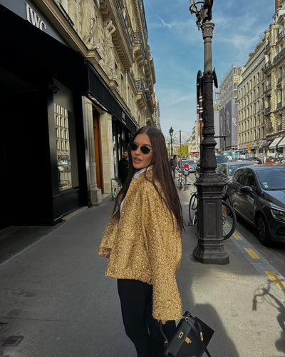Saskia | Oversize Paillettenjacke