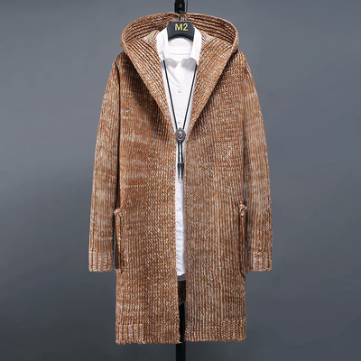 Avelena | Kaschmir-Strickjacke mit Kapuze