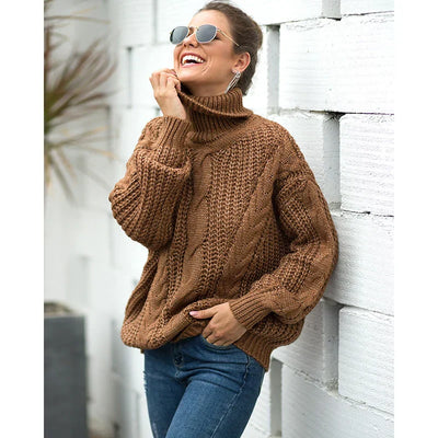 Avelena | Langarm-Rollkragenpullover für Damen