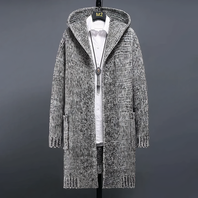 Avelena | Kaschmir-Strickjacke mit Kapuze