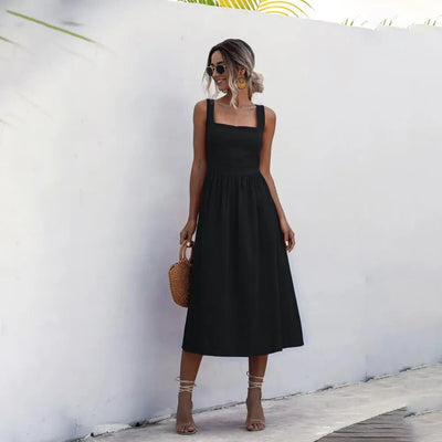 Lilivienne – Elegantes Baumwoll-Leinen-Kleid