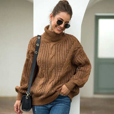 Avelena | Langarm-Rollkragenpullover für Damen