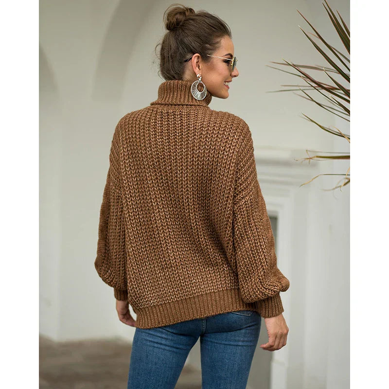 Avelena | Langarm-Rollkragenpullover für Damen