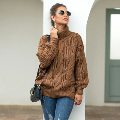 Avelena | Langarm-Rollkragenpullover für Damen