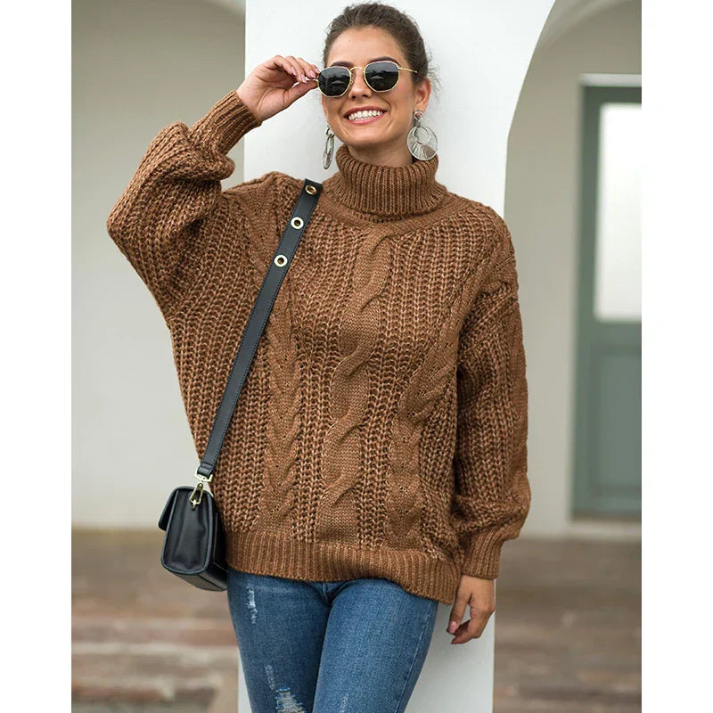 Avelena | Langarm-Rollkragenpullover für Damen