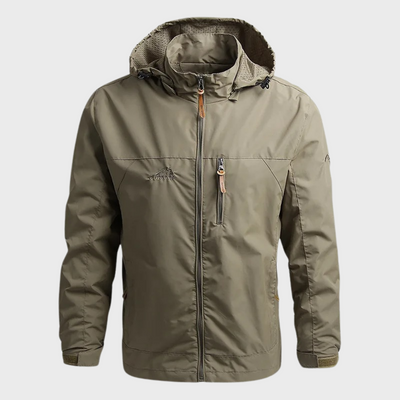 Herren Outdoor-Regenjacke mit Kapuze | Wasserabweisend