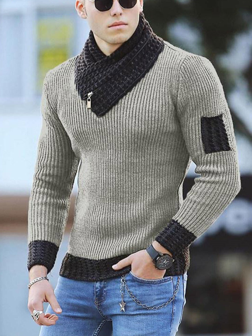 Avelena | Gestrickter Pullover Im Vintage-Stil für Männer
