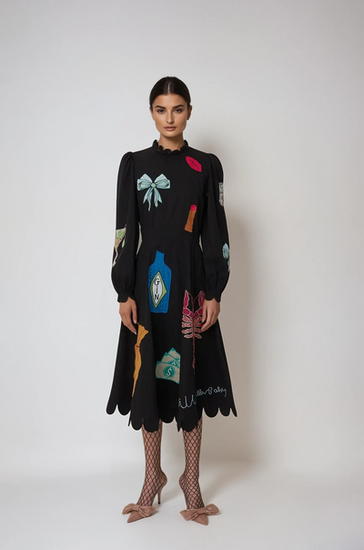 Crustacea Muschel Midi Dress