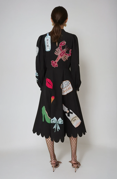 Crustacea Muschel Midi Dress