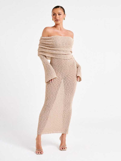 Avelena | Transparente Maxi Kleid