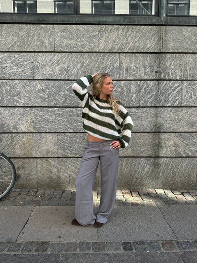 Gestreifter Strickpullover | Lässig und Stilvoll | Oversize-Look