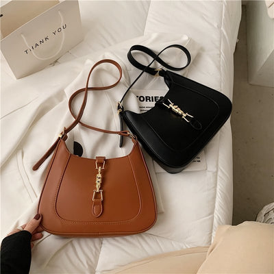 Vintage Schultertasche Damen – Vegan Leder & Retro Look