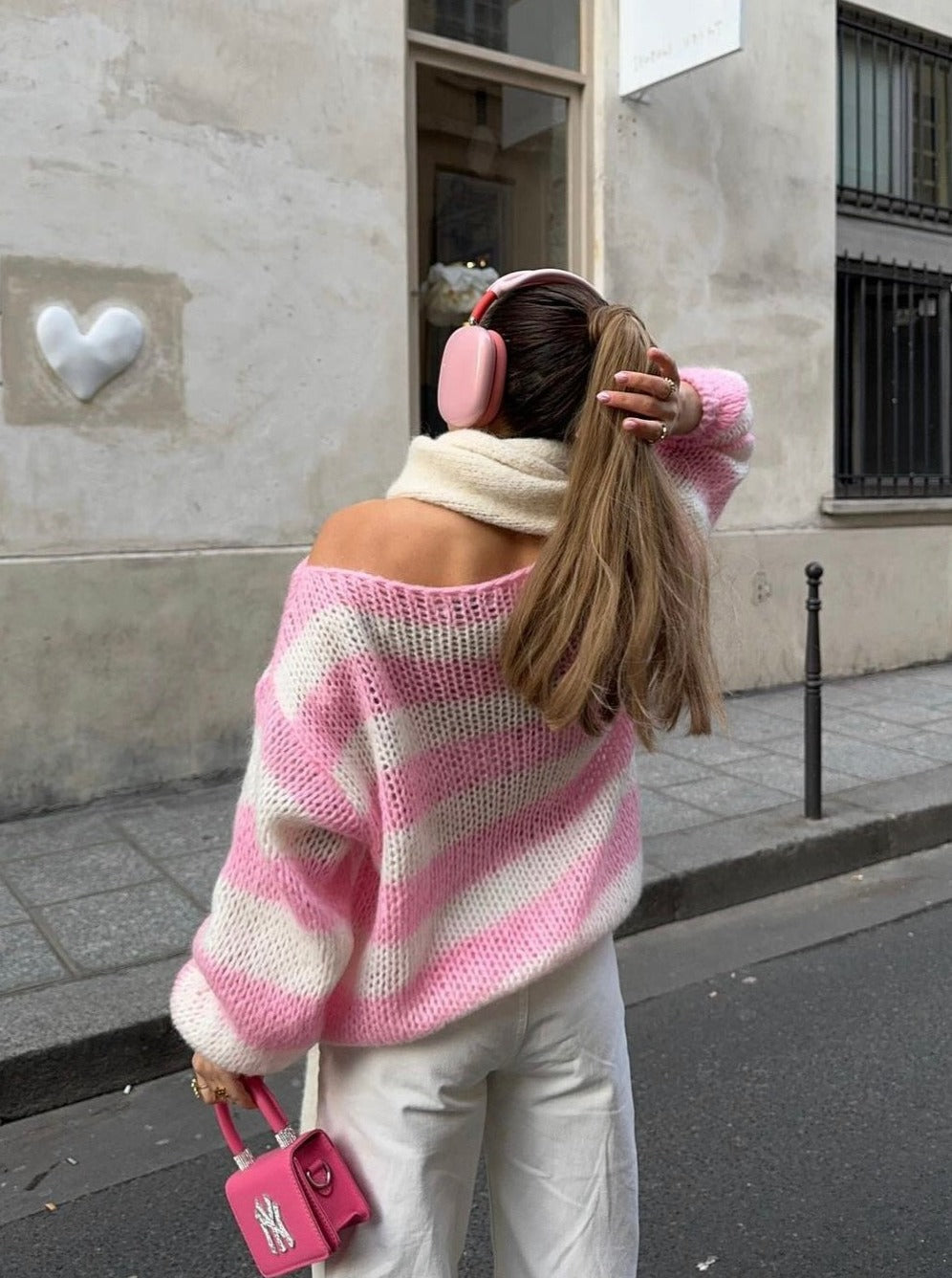Gestreifter Strickpullover | Lässig und Stilvoll | Oversize-Look
