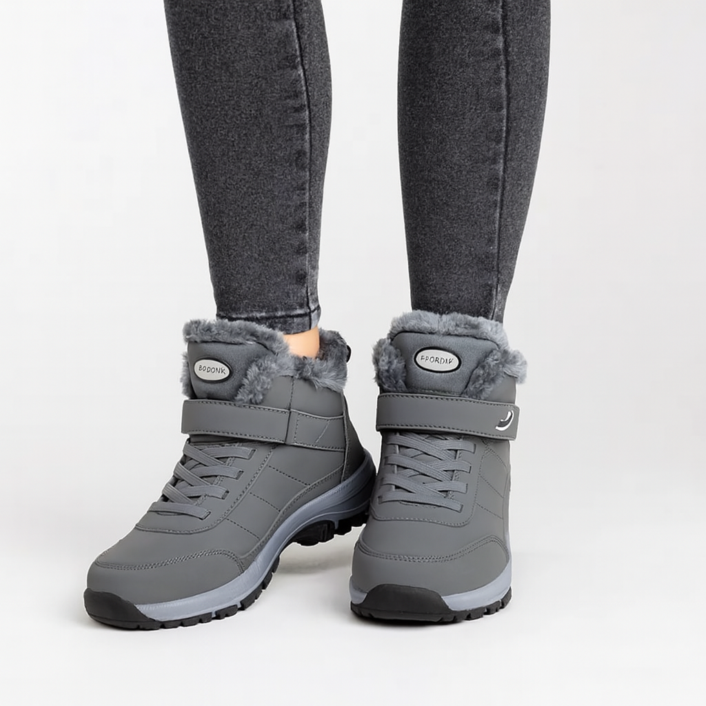 Ivy | Plüschgefütterte Winter-High-Top-Schneesneaker für Damen