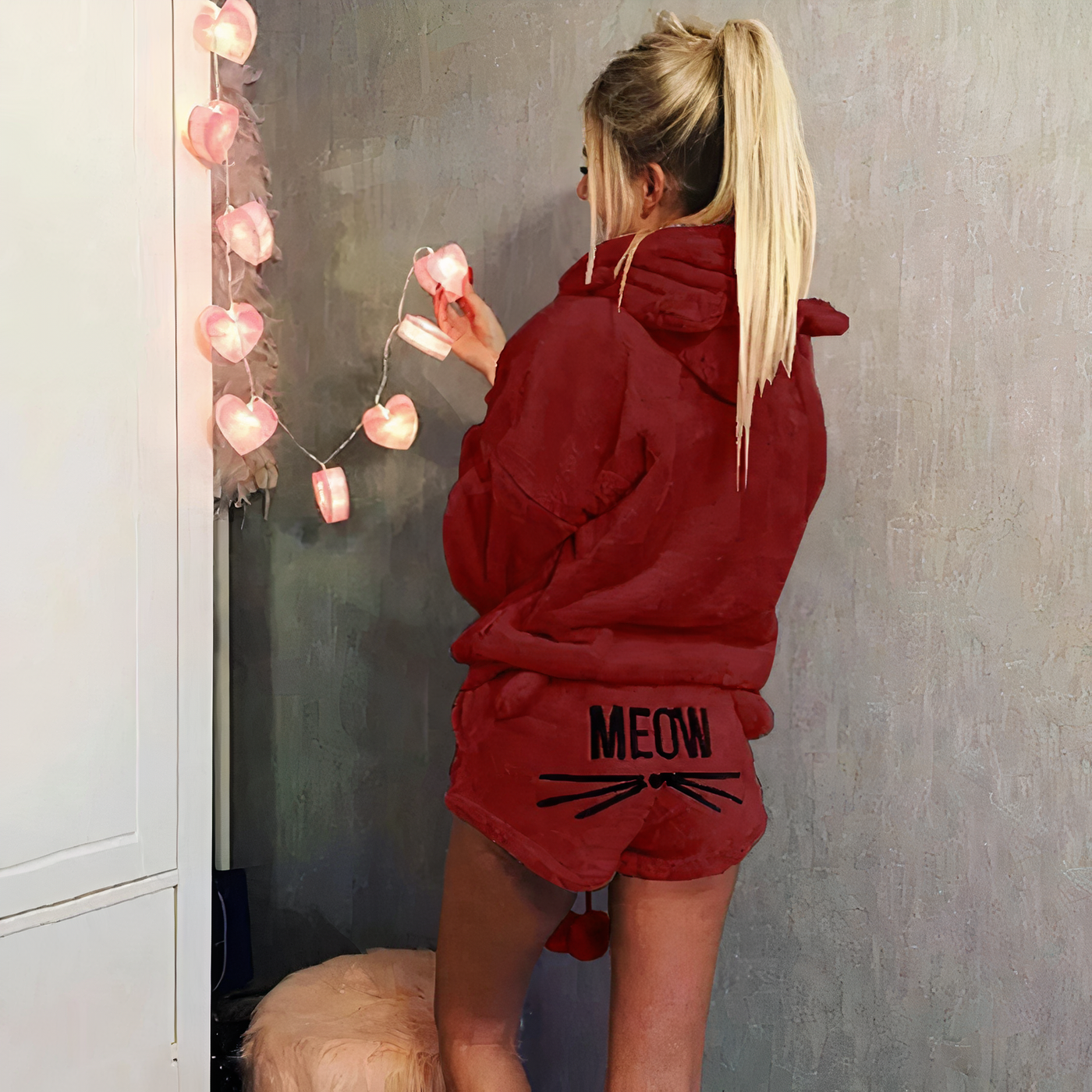Avelena | Niedliches Pyjama-Top und Short-Set