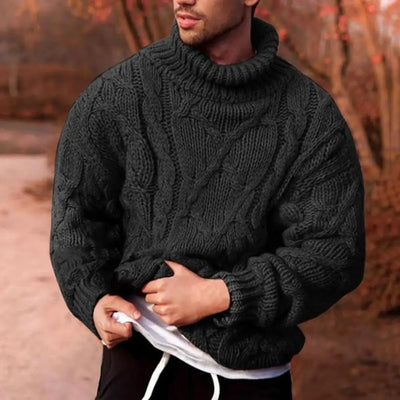 Avelena | Strickpullover mit Geflochtenem Zopf für Herren