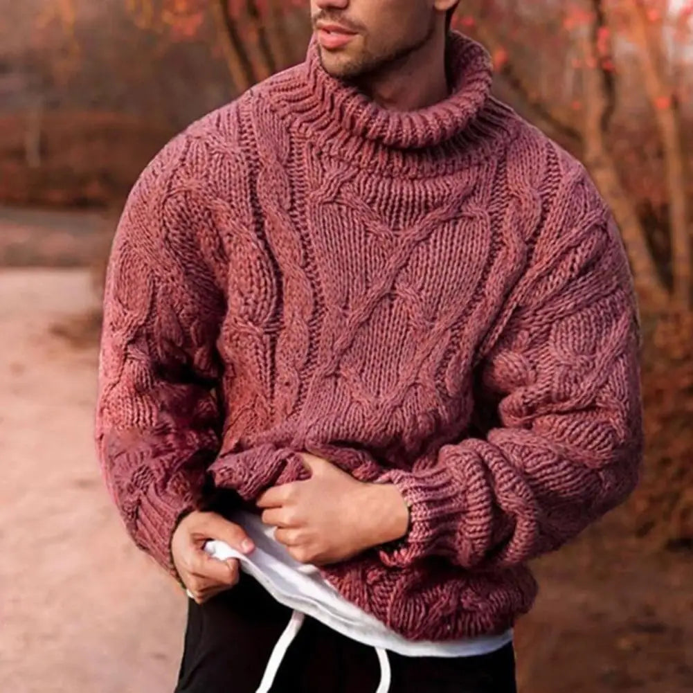 Avelena | Strickpullover mit Geflochtenem Zopf für Herren