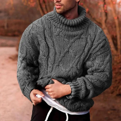 Avelena | Strickpullover mit Geflochtenem Zopf für Herren