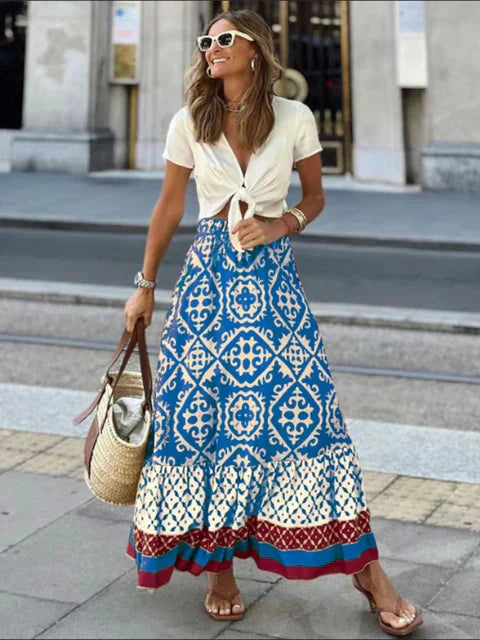 Jesallie – Rock mit Boho-Ethno-Print
