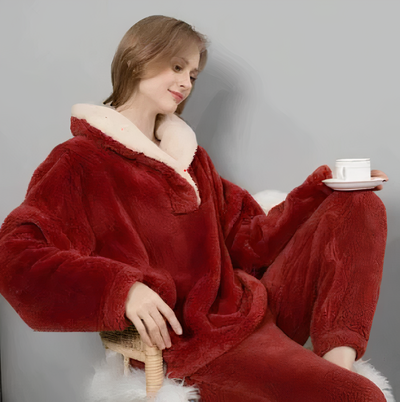 Avelena | Pyjama-Set aus Fleece für Damen