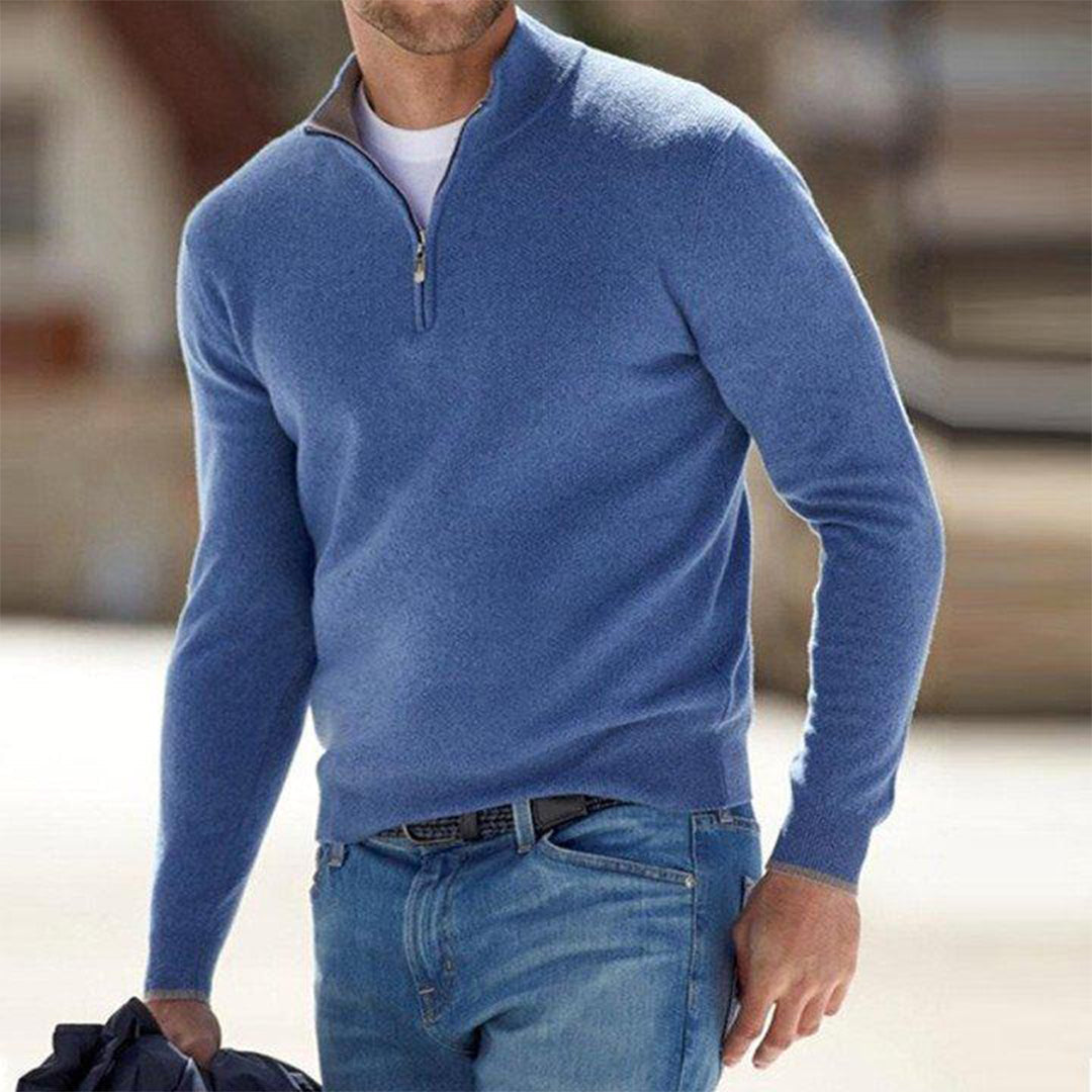 Pullover Herren Weste | Reißverschluss Freizeitmode