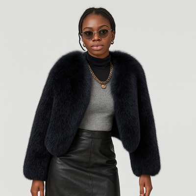 Lydia | Teddy-Wintermantel mit offener Vorderseite