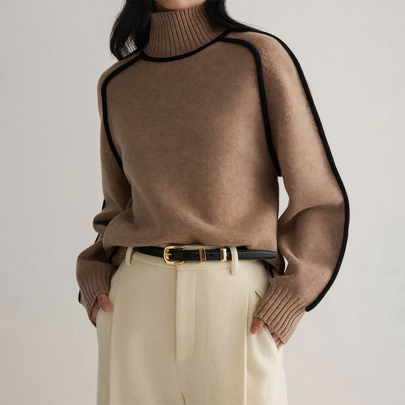 Avelena | Colorblock-Strickpullover