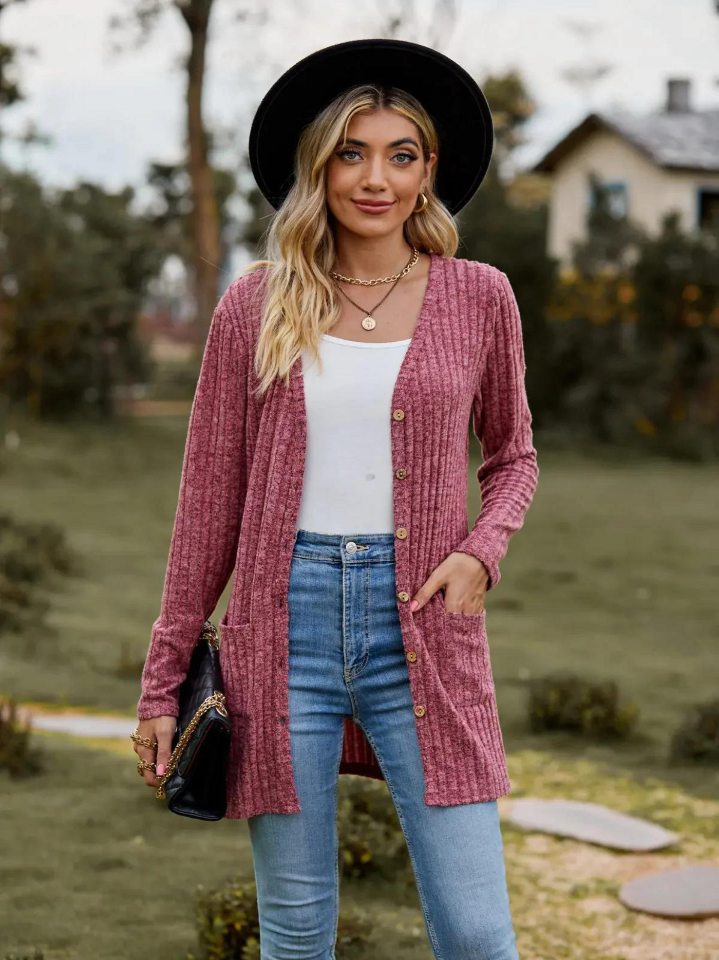 Avelena | Pit Stripe Strickjacke