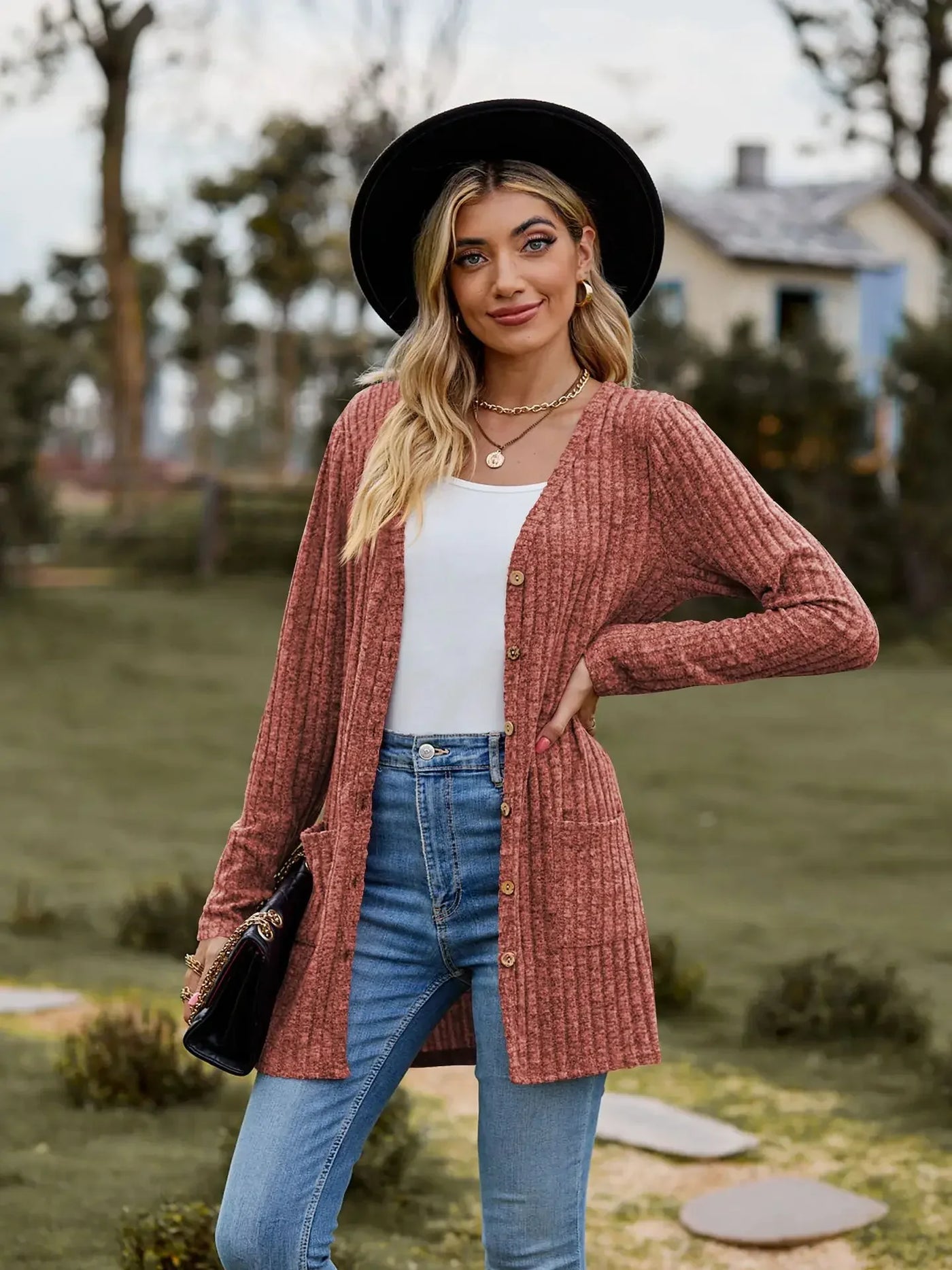 Avelena | Pit Stripe Strickjacke