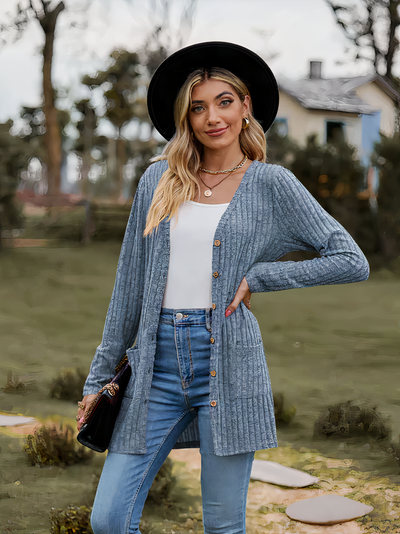 Avelena | Pit Stripe Strickjacke
