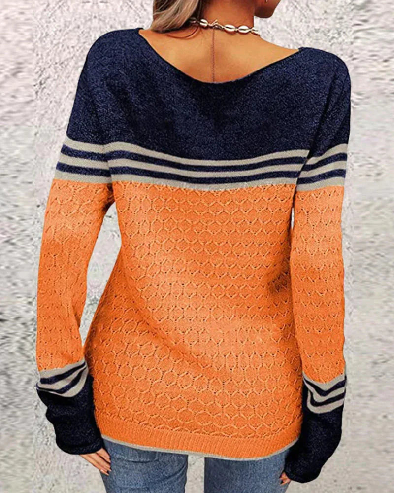 Avelena | Pullover mit Farbblockmuster