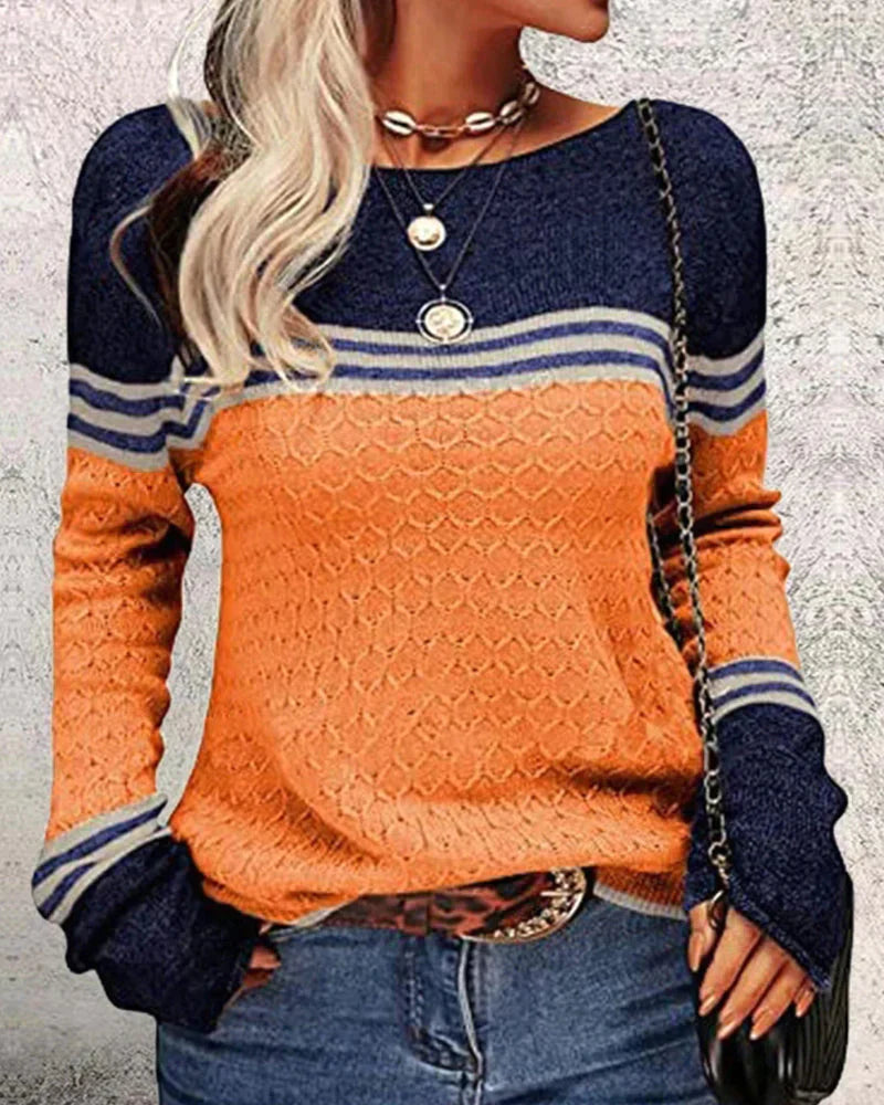 Avelena | Pullover mit Farbblockmuster