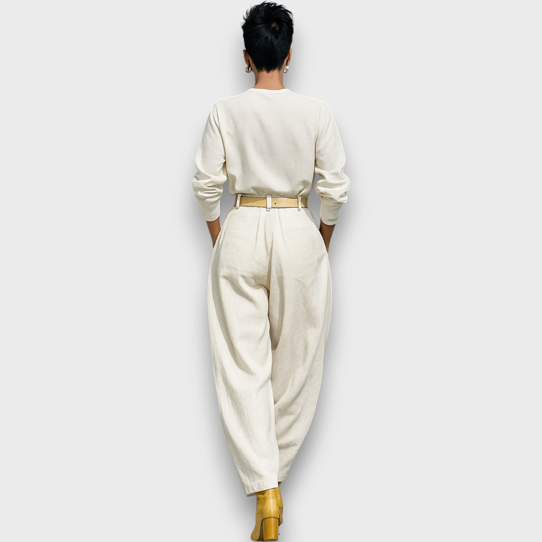 Solenne – Zweiteiliges Set mit Bluse und weiter Hose