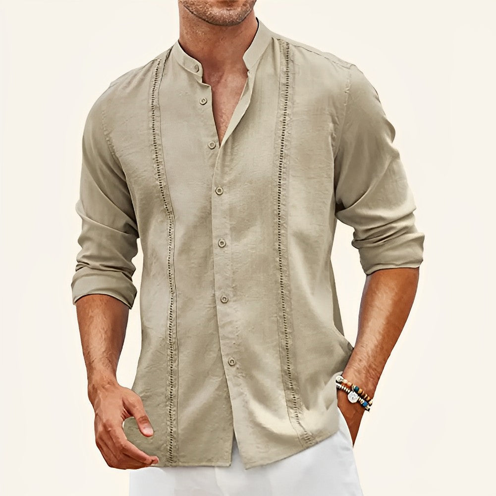 Avelena | Slim Casual Leinenhemd