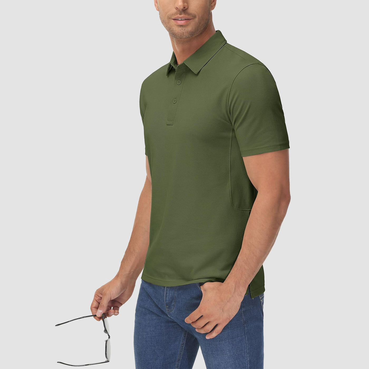 Avelena | Herren Kurzarm Golf Polo-Shirt